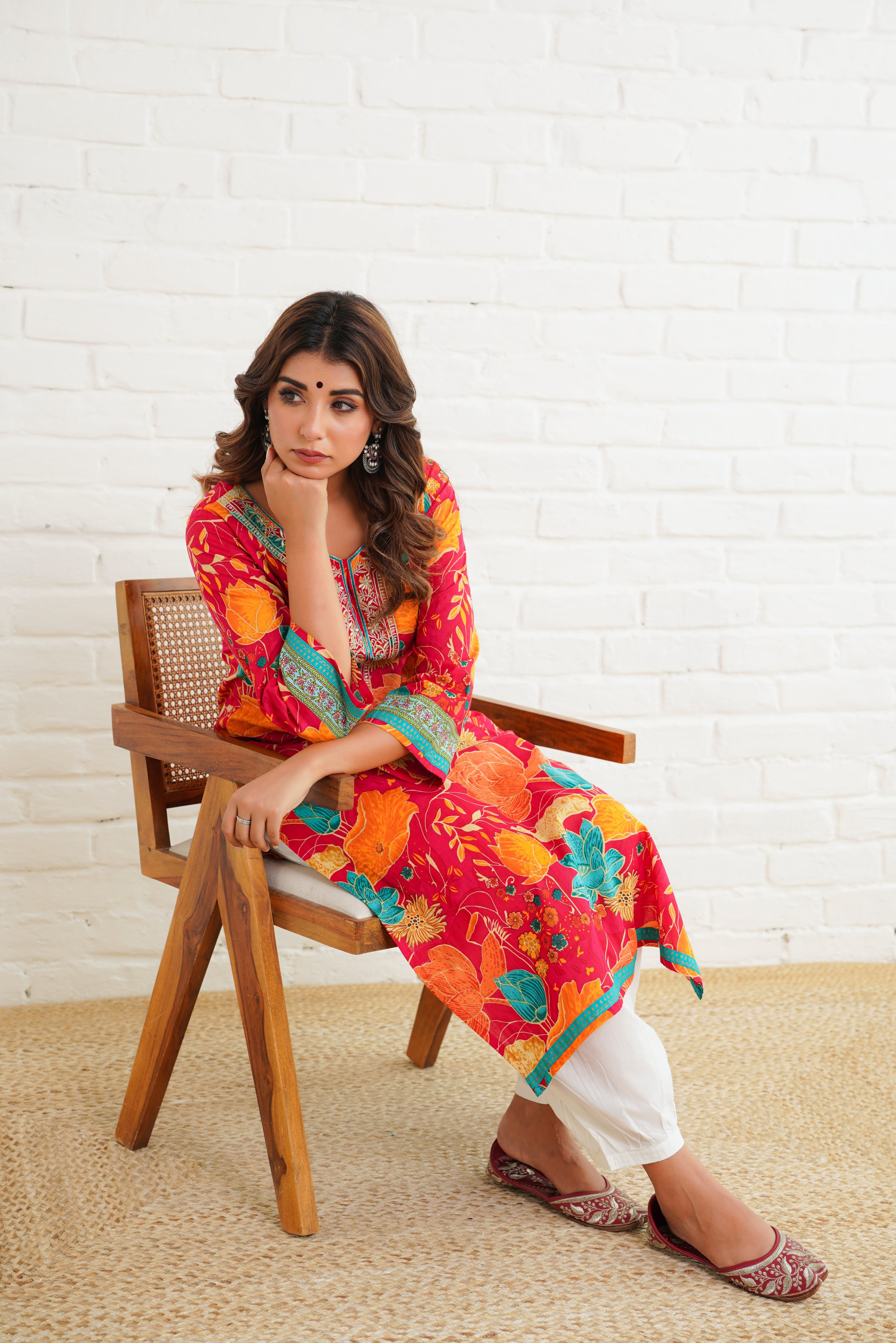 Rani Multifloral Printed Cotton Kurta