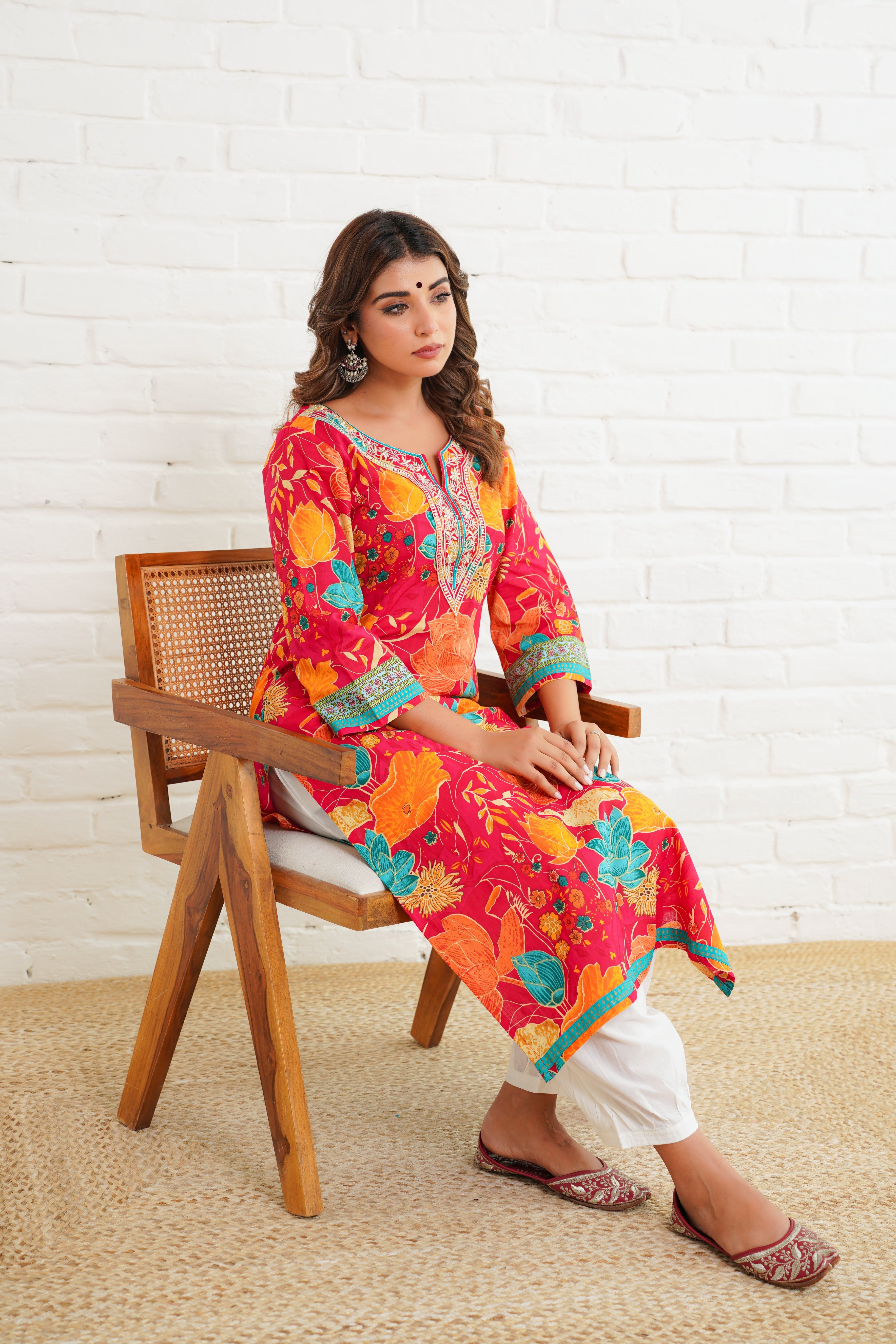 Rani Multifloral Printed Cotton Kurta