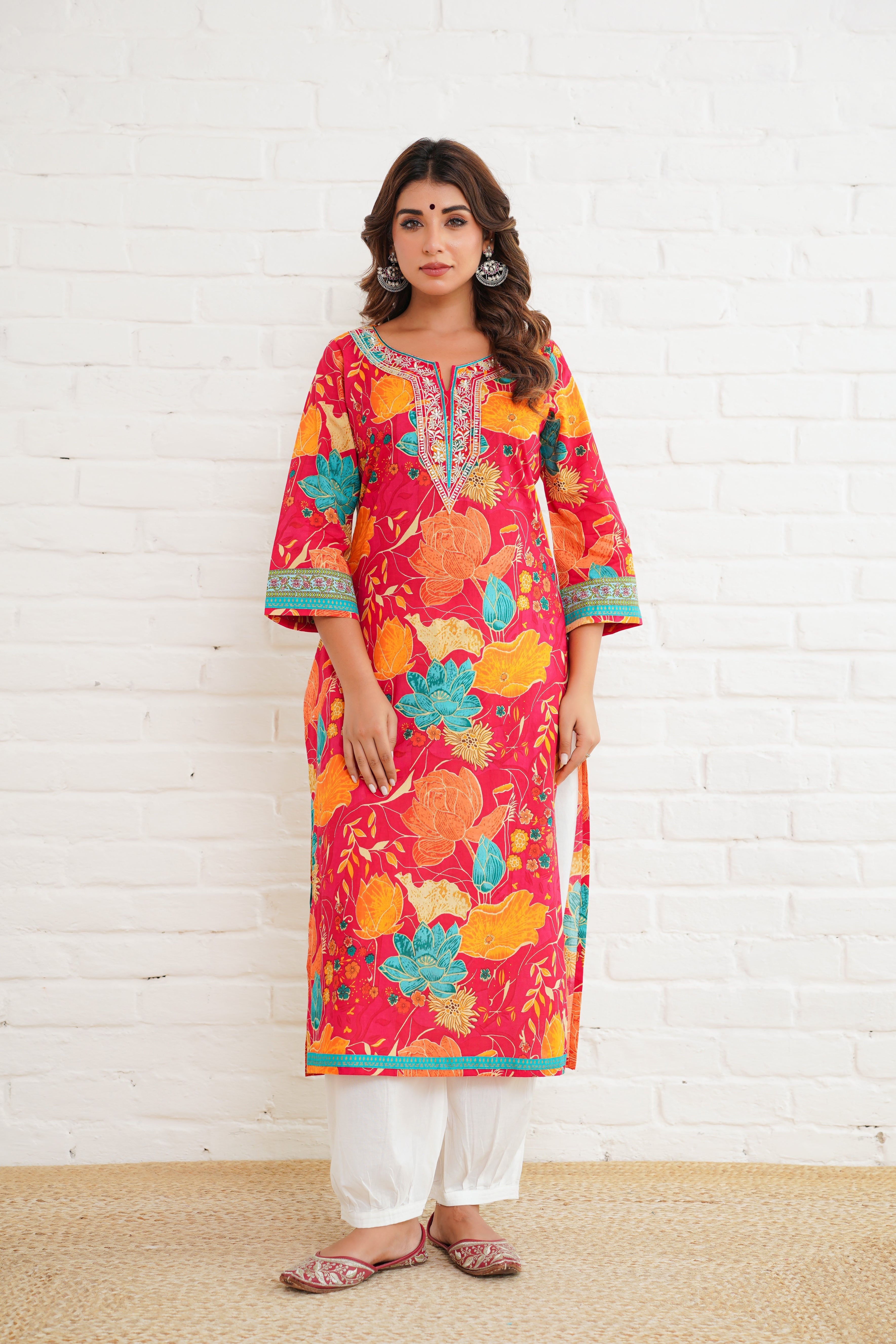 Rani Multifloral Printed Cotton Kurta