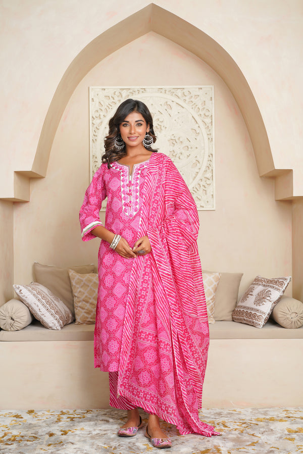 Rani Bhandej Cotton Suit Set