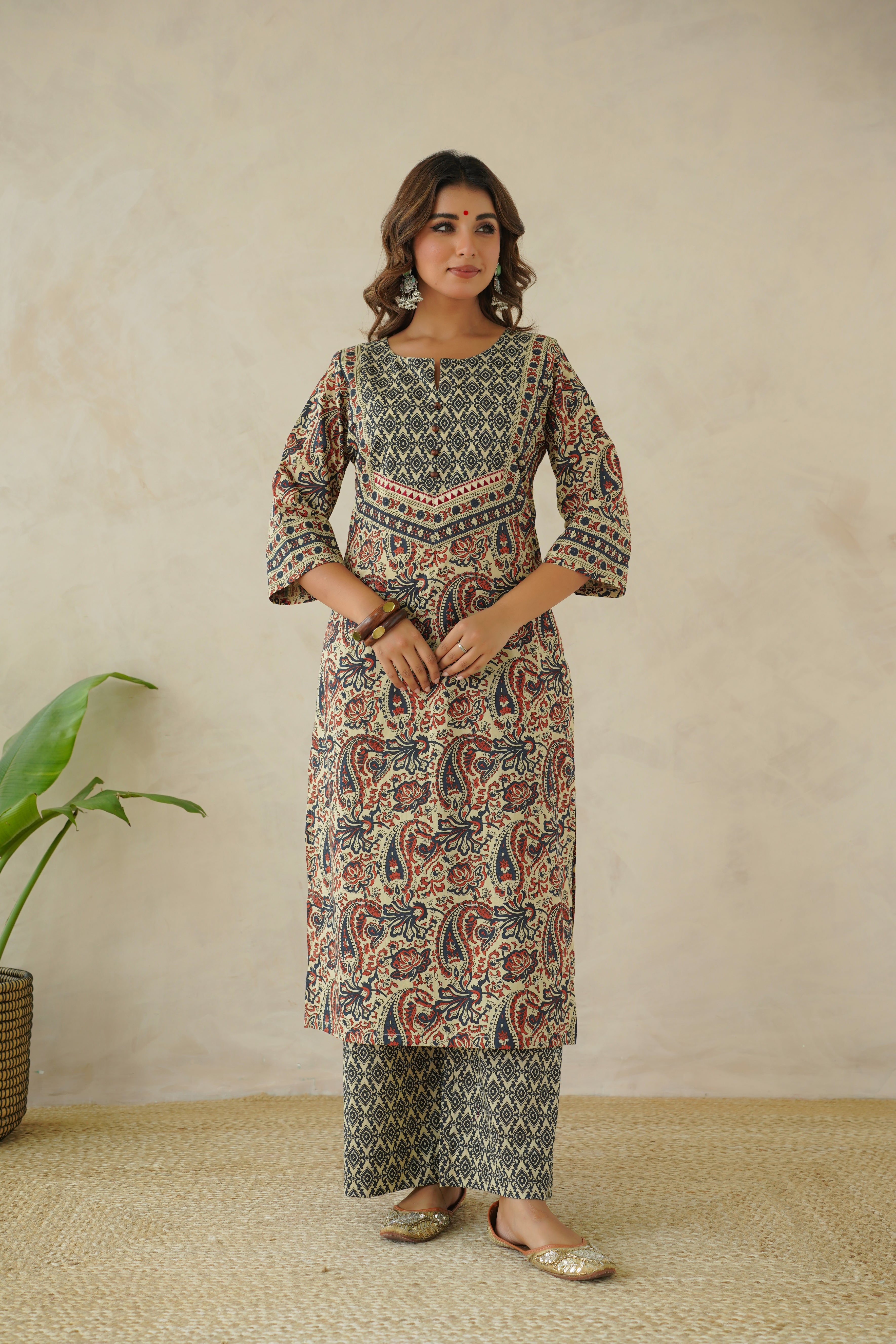 Multicolor Floral Printed Suit Set