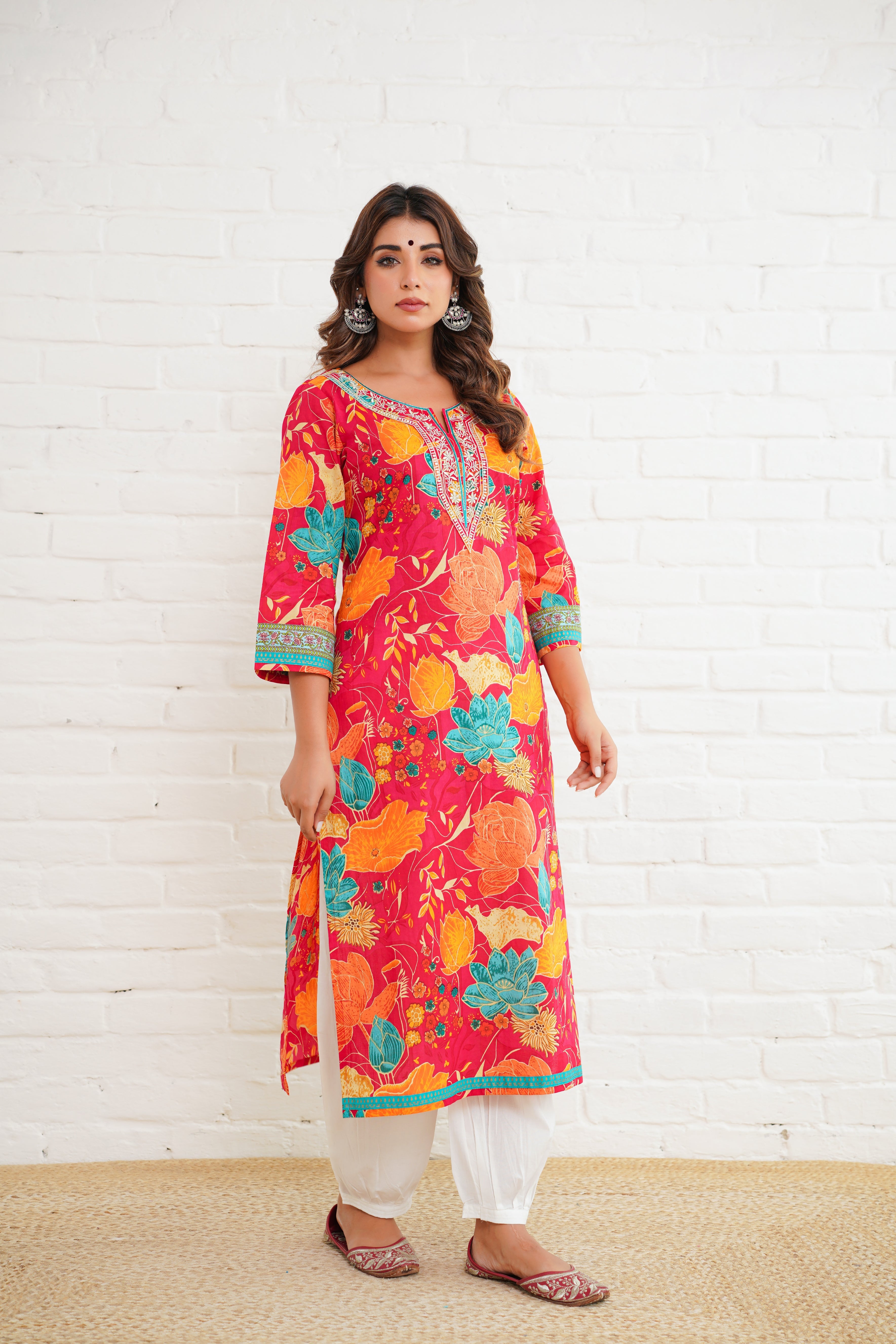 Rani Multifloral Printed Cotton Kurta