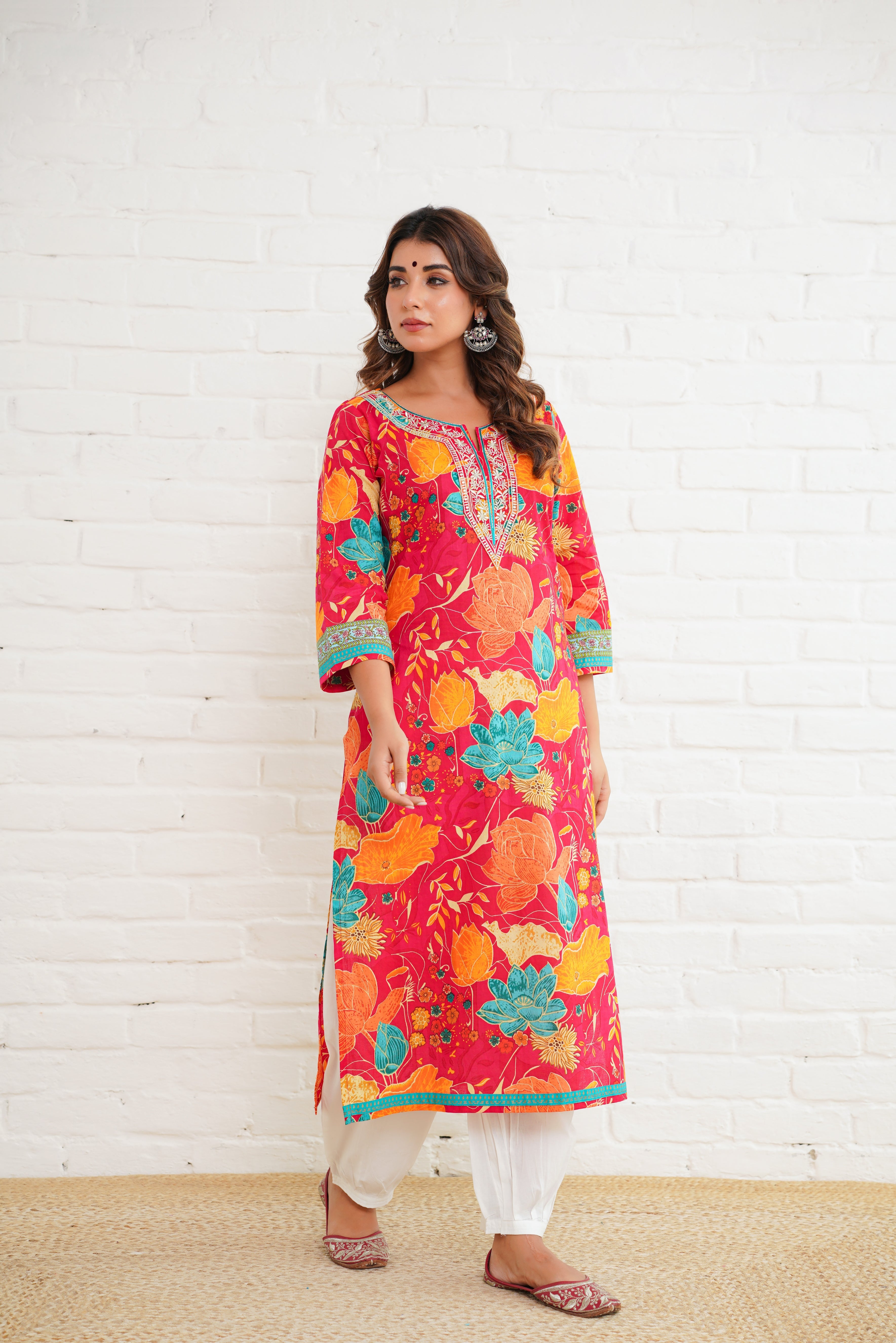 Rani Multifloral Printed Cotton Kurta